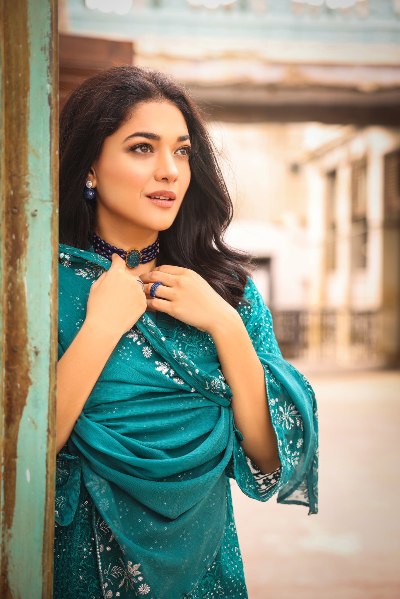 BLUE CHIFFON - EMB 193 WD