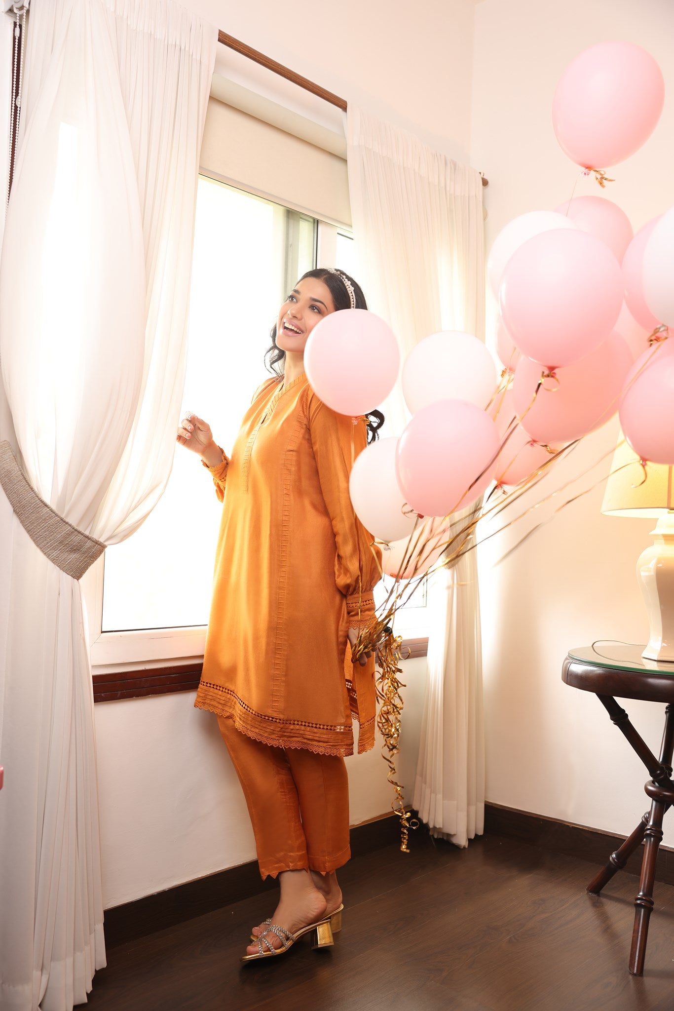 MUSTARD COTTON NET LACE LC-03