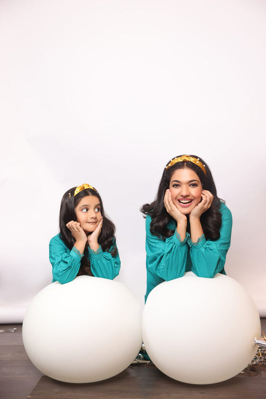 BLUE COTTON NET LACE LC-01