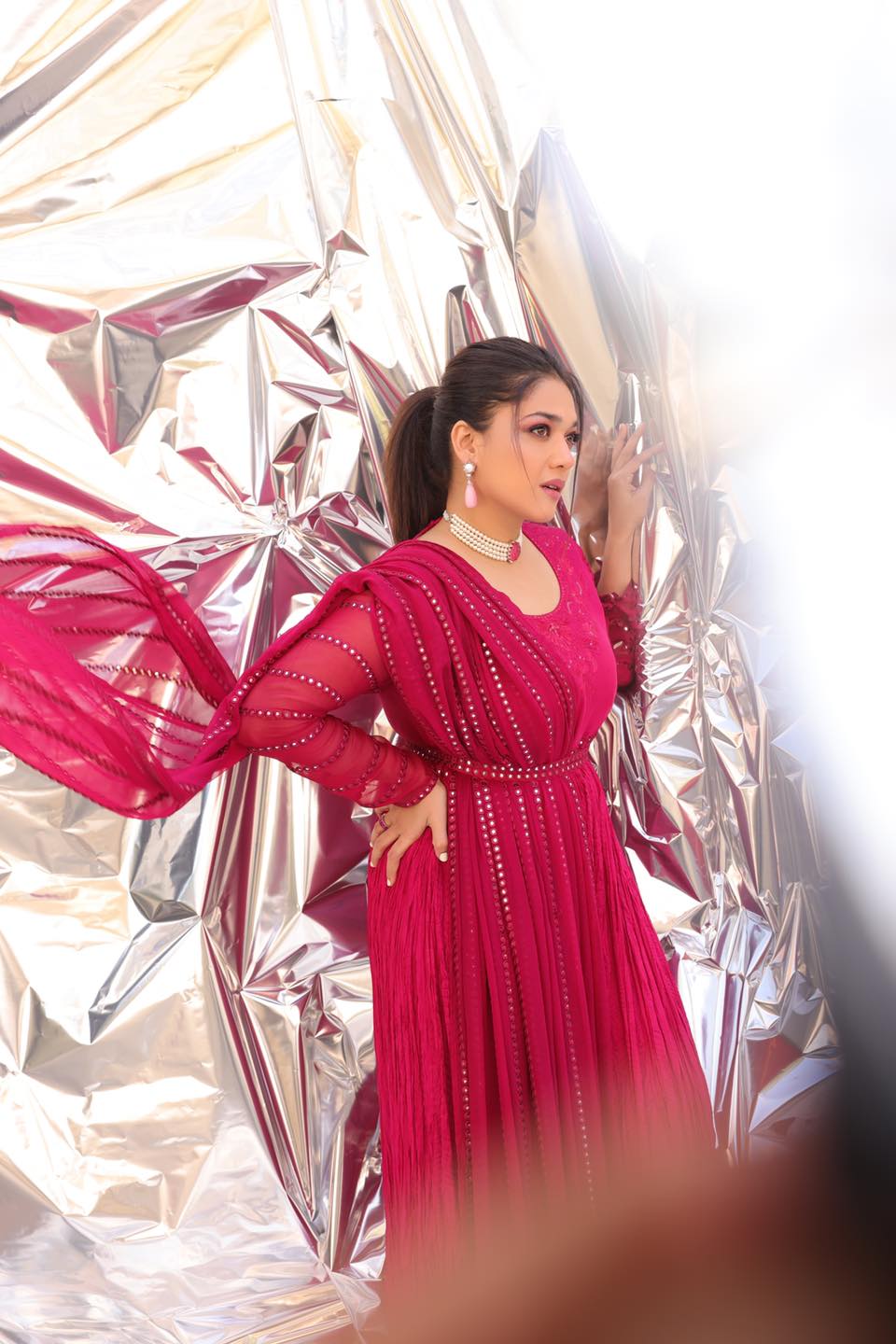 EMB-221 (pink sari)