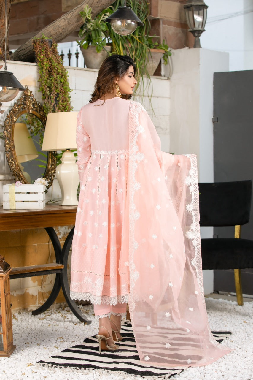 COTTON SILK PESHWAS - EMB 176