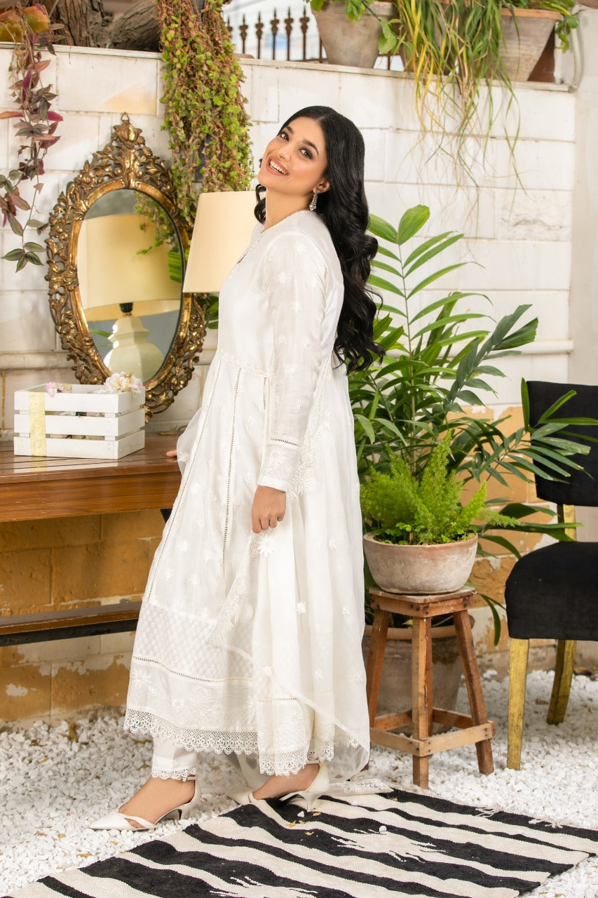 COTTON SILK PESHWAS - EMB 177