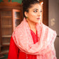 RED COTTON SILK - EMB 206